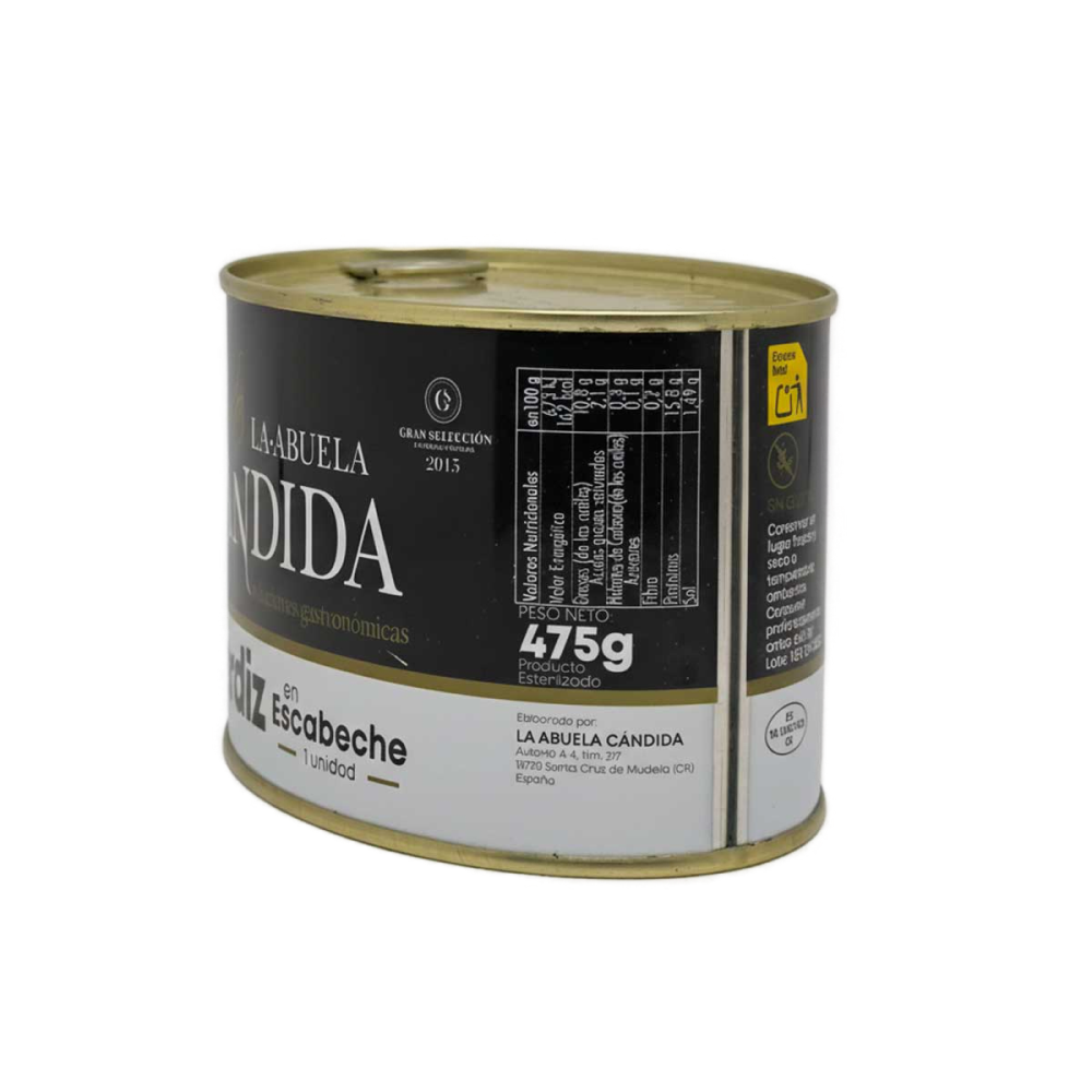 Perdiz en escabeche de La Abuela Candida 475g - Imagen 2