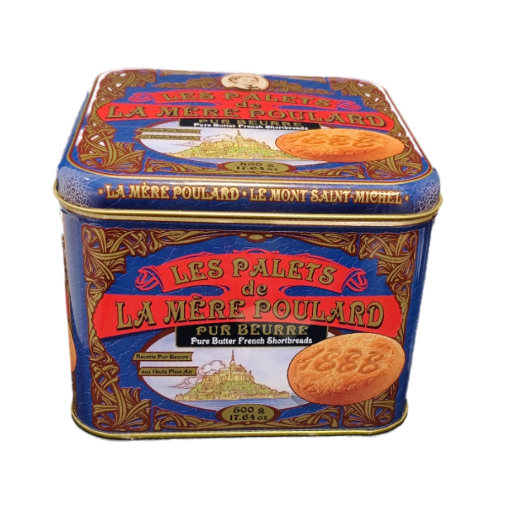Lata de Galletas de Mantequilla Les Palets La Mère Poulard (500 g)